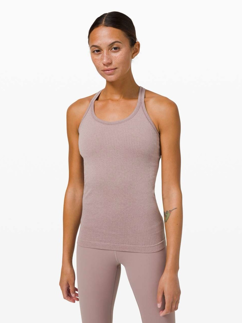 Lululemon Ebb To Street Tank Light Support For B/C Cup Violet Verbena Top
